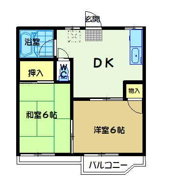 フォーブルノン 201号室 間取り