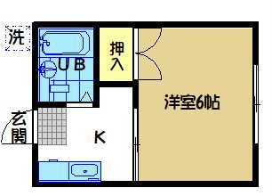 シティハイム田中 103号室 間取り