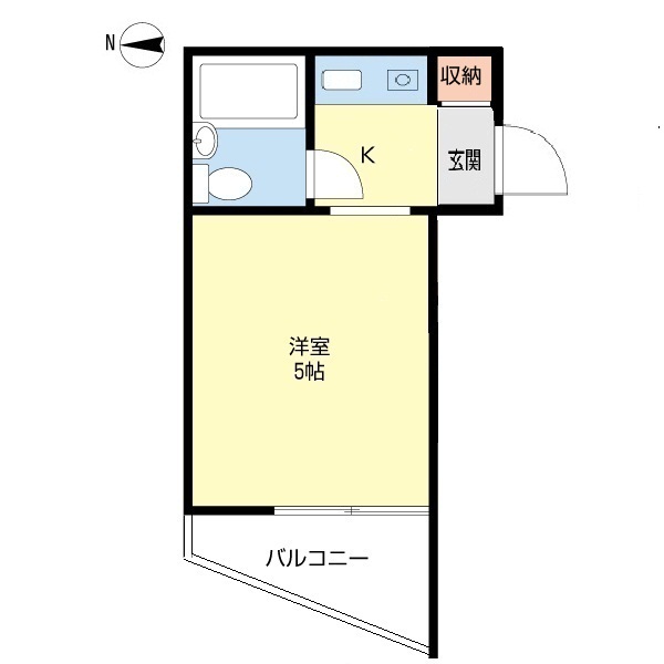センチュリー末広 804号室 間取り