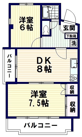 シャトル南台 間取り