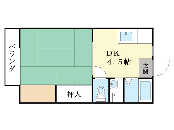 サンシティ新田辺Ｂ 間取り