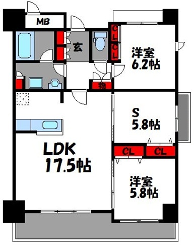 プライムメゾンセントラルパーク 間取り