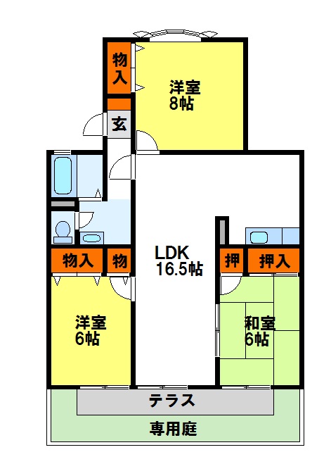 セジュール・ウィング 間取り