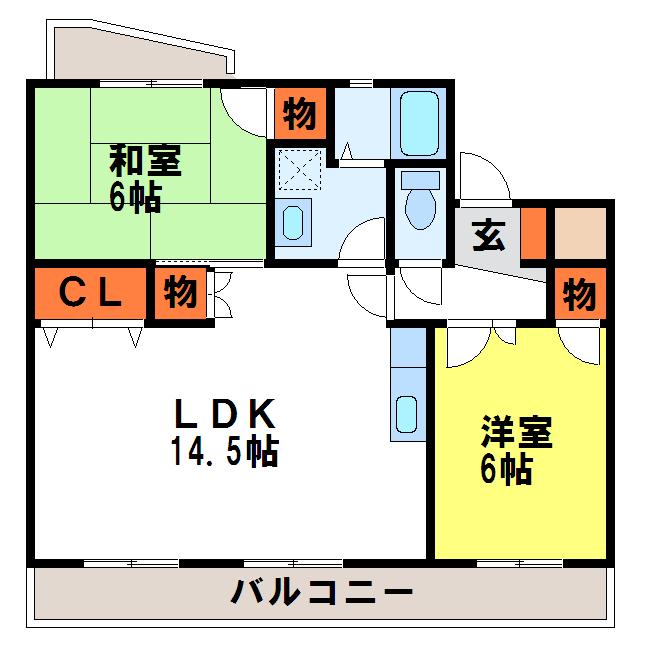 サンシティ都府楼 間取り図