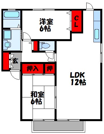 ヴィラ舞の里Ⅰ 間取り