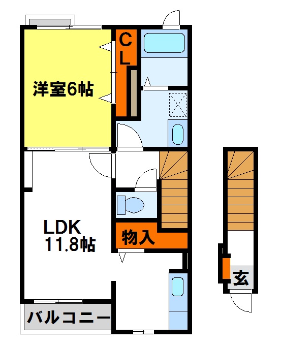 コルティーレ都府楼 間取り