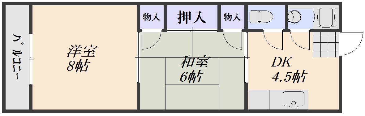 広島県広島市佐伯区五日市駅前３丁目8-11 間取り