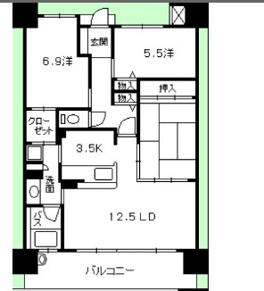 サーパスシティ廿日市地御前 間取り