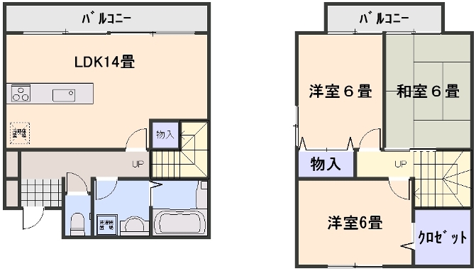 COURT皆賀 間取り