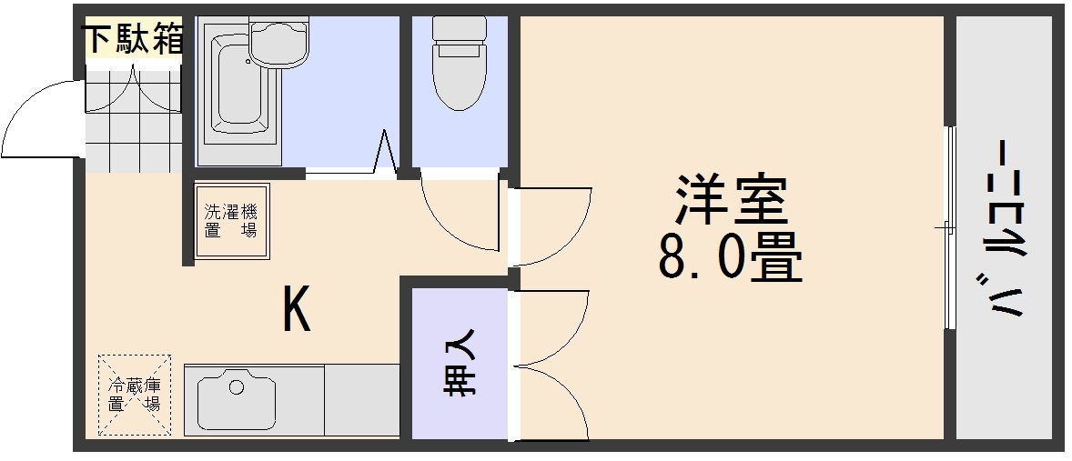 アヴァンセ中筋Ⅱ 間取り