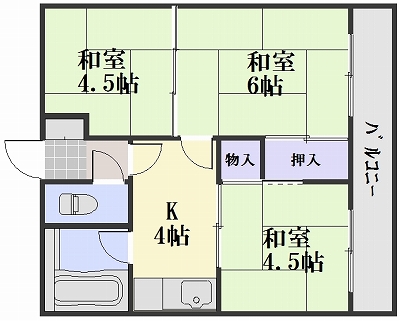 海老園春秋マンション 間取り