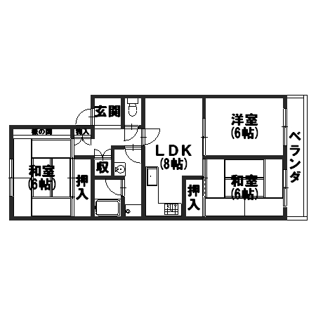 カルムハイツ平井 間取り