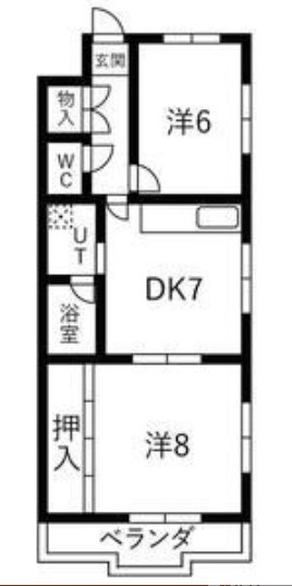 京都府長岡京市久貝２丁目7-18 間取り