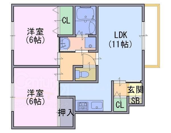 エクセレント天神 間取り