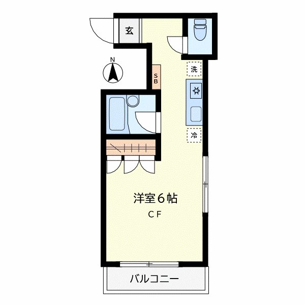 Ｕ・マテリアル 1003号室 間取り