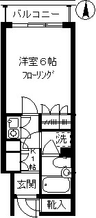 ロジェマン柿の木坂 305号室 間取り