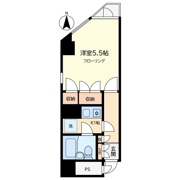 ロジェマン柿の木坂 303号室 間取り