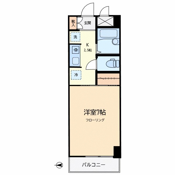 ベレッツァ学芸大 303号室 間取り