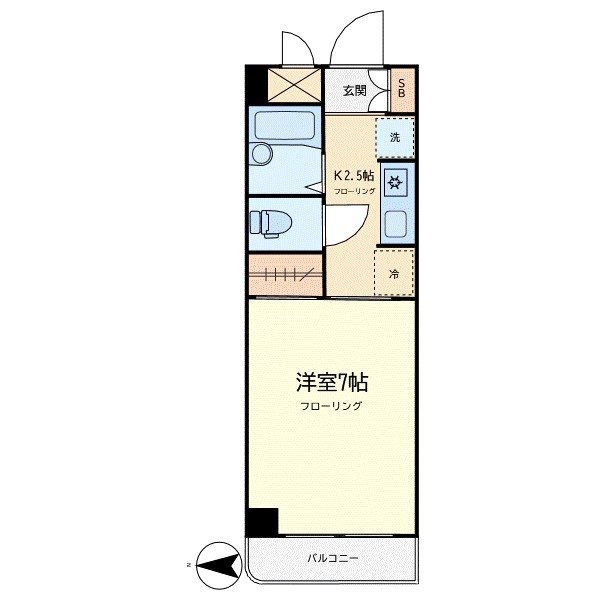 ベレッツァ学芸大 302号室 間取り