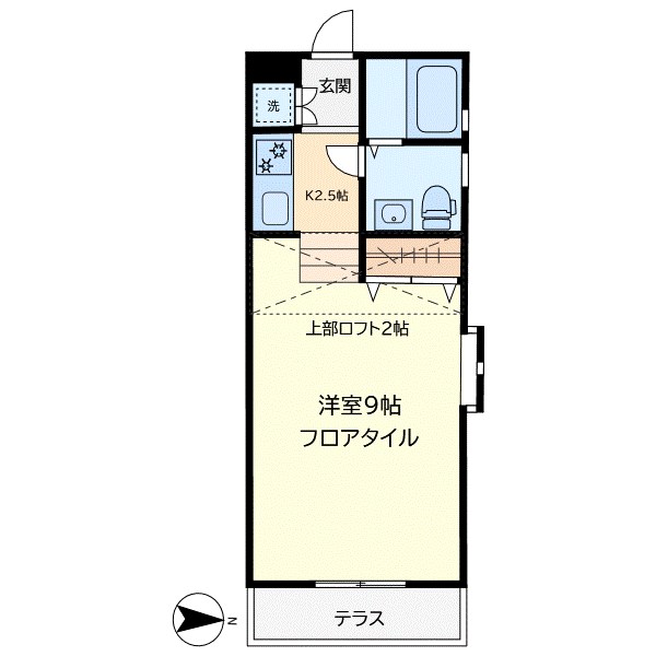 メゾンクレット 101号室 間取り