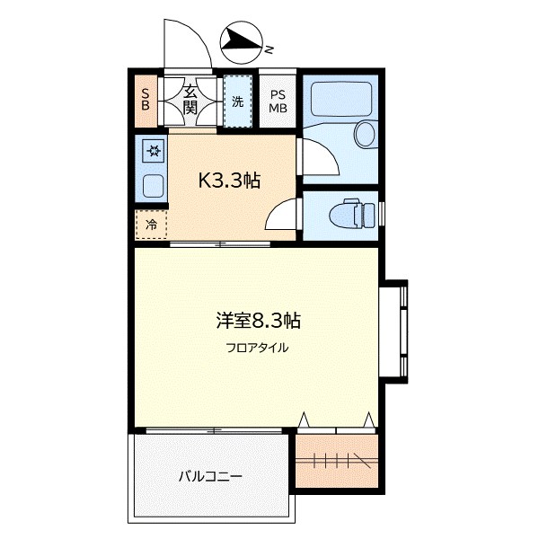 クレスト学芸大学 201号室 間取り