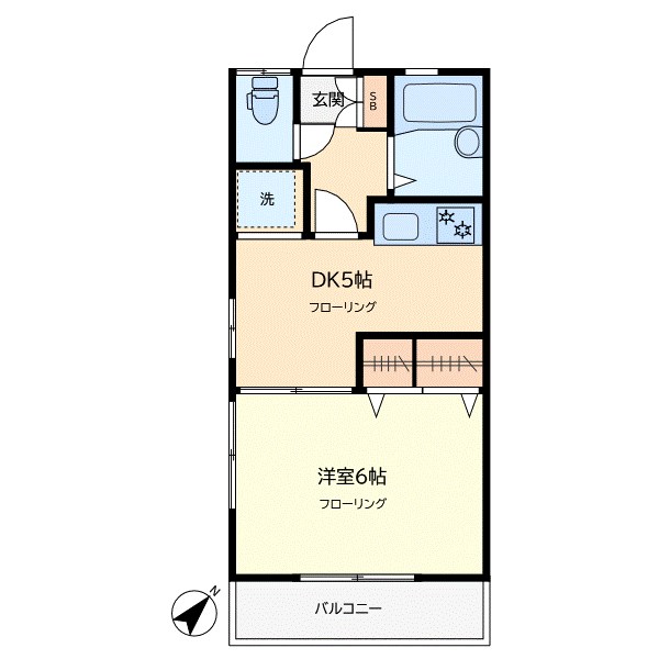 アゼリアハイツ 104号室 間取り