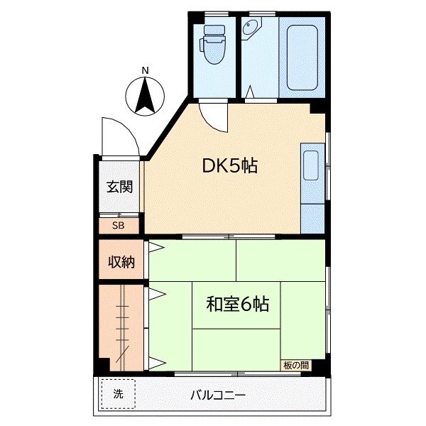オオスガハイツ 301号室 間取り
