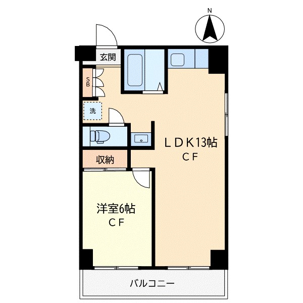 エクセルＷＡＤＡ 301号室 間取り