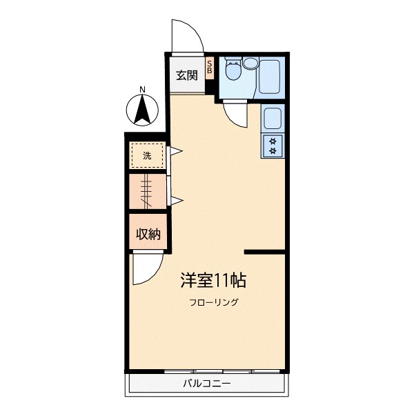 緑荘 103号室 間取り