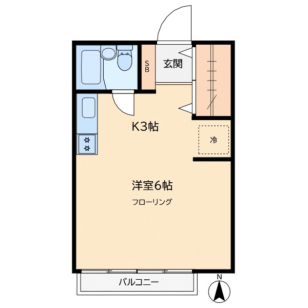 緑荘 202号室 間取り