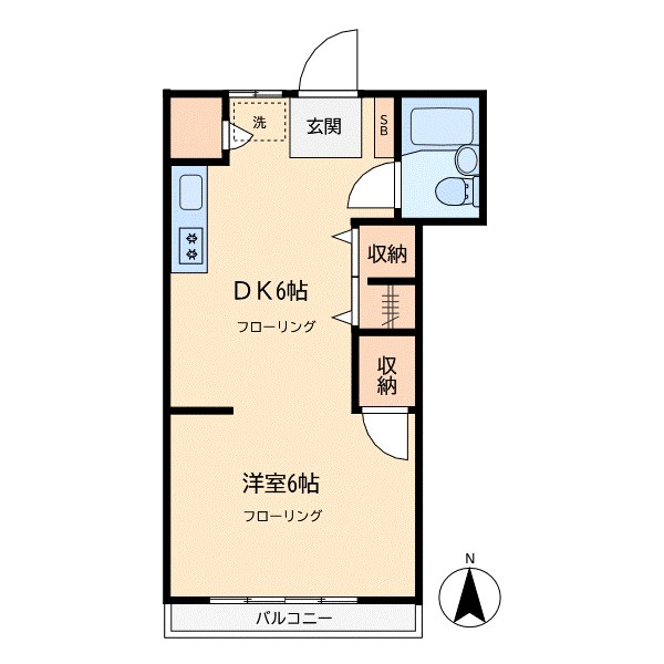 緑荘 102号室 間取り