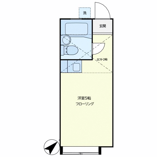 ハウスプラム 106号室 間取り