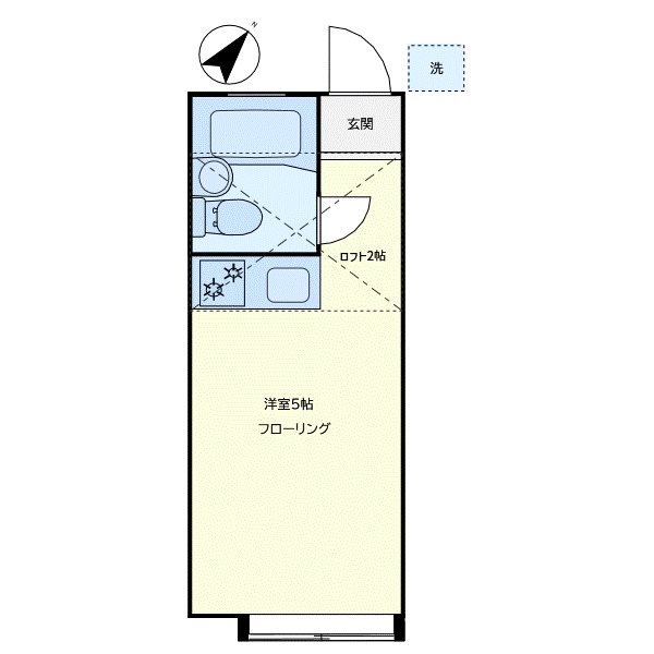 ハウスプラム 105号室 間取り