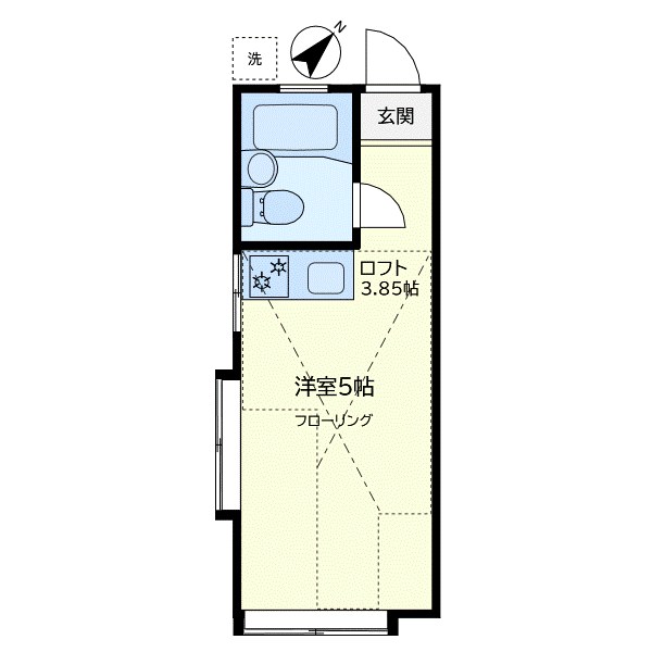 ハウスプラム 207号室 間取り