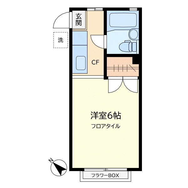 ラ・ベルダン 102号室 間取り