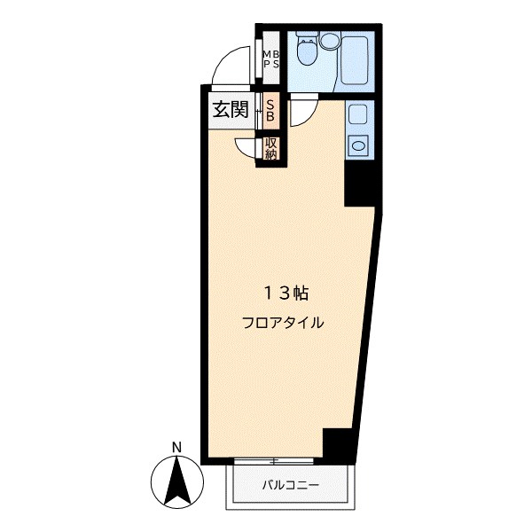 ｸﾘｴｰﾄ桜丘ｾﾝﾁｭﾘｰ21　（Ⅱ） 209号室 間取り