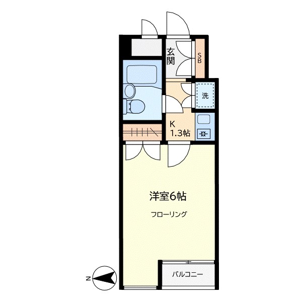 ナカヤマハウス 202号室 間取り