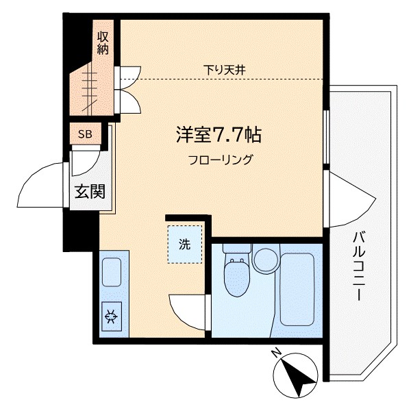 シェソワ・アン 402号室 間取り