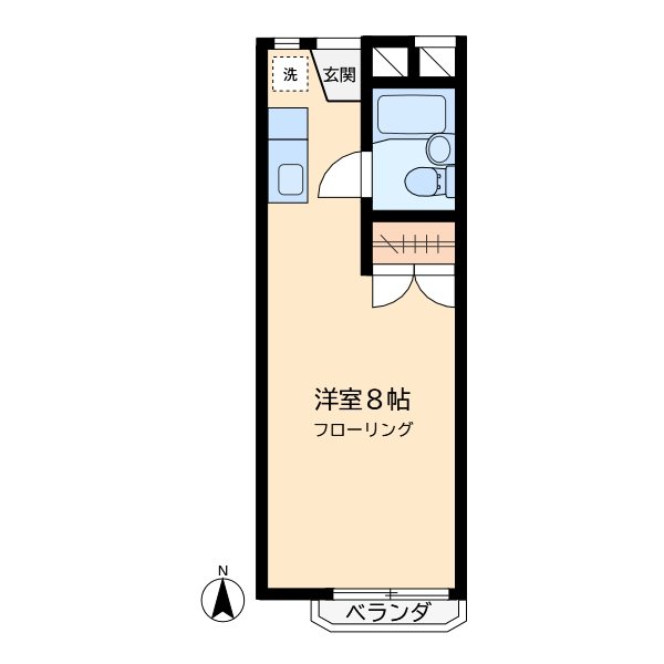 ペガサス学芸大 202号室 間取り