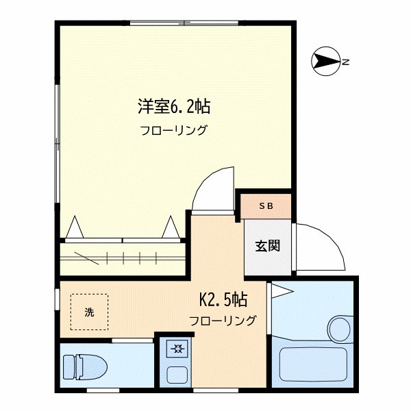 クレール柿の木坂 101号室 間取り