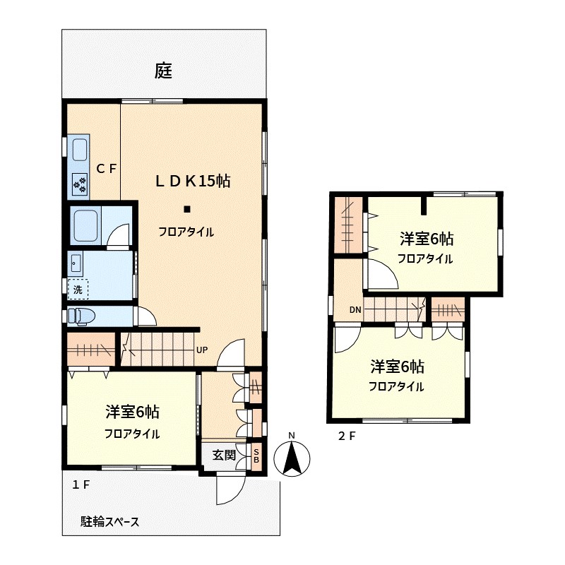 代沢５丁目貸家 間取り