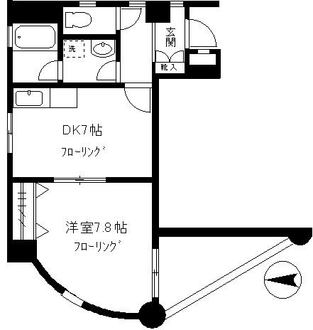 アップライゼ青山 402号室 間取り