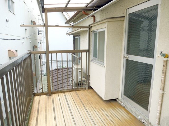 住田方一時使用貸家 ベランダ