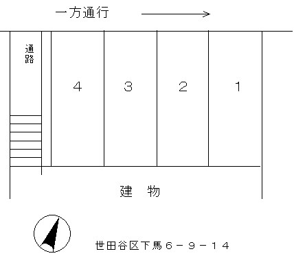 コンポート学大前（駐車場） 3号室 間取り