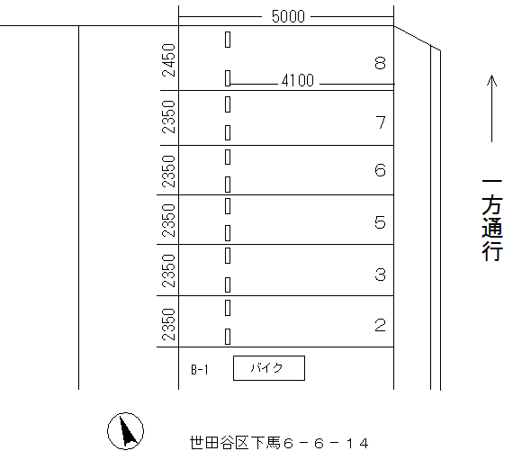 ＭＫ駐車場 B-01号室 間取り