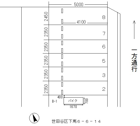 ＭＫ駐車場 B-01号室 間取り