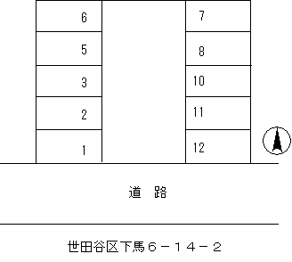 エスエス駐車場 08号室 間取り