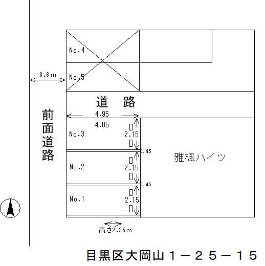 雅楓ハイツ(駐車場) 1号室 間取り