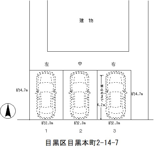 本町中村駐車場 間取り図