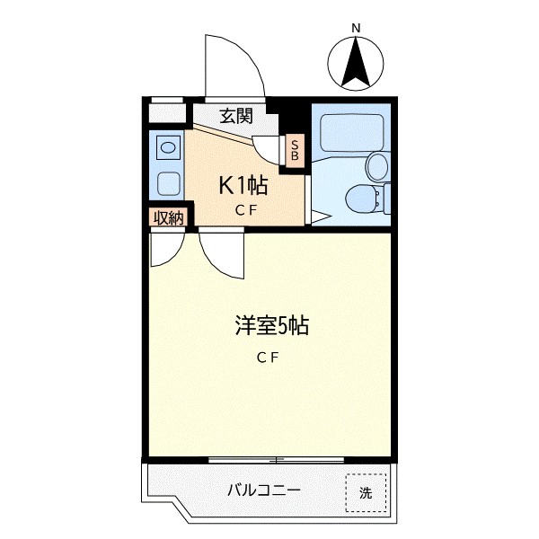 クリスタル三軒茶屋PartⅠ303号 303号室 間取り